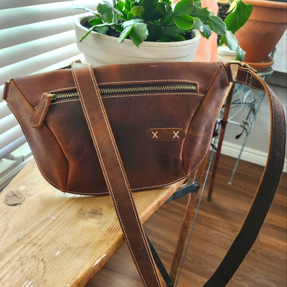 Leather Crossbody/ Waist Bag